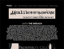 Tablet Screenshot of 44calibreshakespeare.com